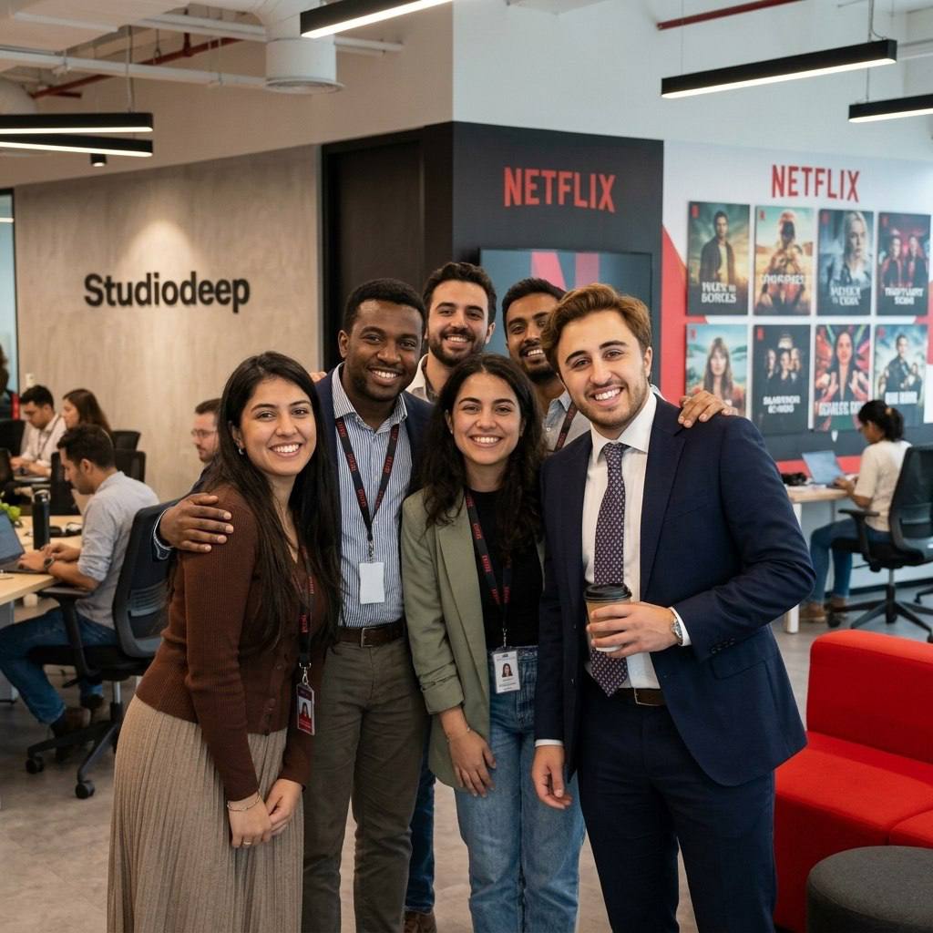 Dr. Kimsesiz with the Netflix UK team